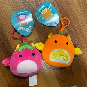Squishmallow Clip On Fruit Bats